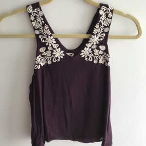 Dark purple top